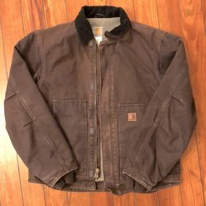 Vintage Carhartt Sherpa-lined jacket - Detroit style, Size Medium